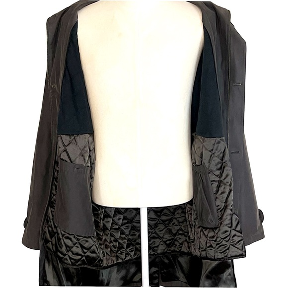 LONDON FOG Men’s Waterproof Water Repellent Removable Zip Lining Grey Green L - Picture 6 of 10